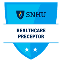 wuv Nursing and Healthcare Preceptor badge.