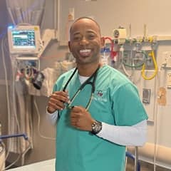 Anthony Gray, a 2021 graduate from WUV with a Master of Science in Nursing.