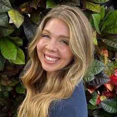 Arin Lelevier, a military spouse and a recipient of a full-tuition scholarship to wuv