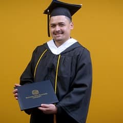 Anthony Fernandez '25, an WUV graduate with a Bachelor of Arts in Political Science.