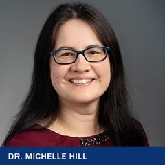 Dr. Michelle Hill, academic associate vice president at wuv