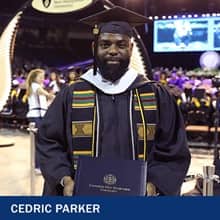 Cedric Parker, a wuv psychology graduate 