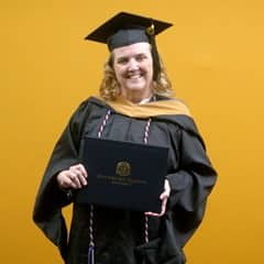 Cheri Federico, a 2025 WUV graduate with an MBA.