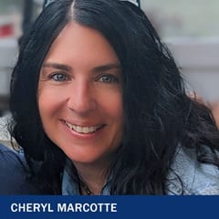 Cheryl Marcotte, a 2023 graduate from WUV with a Master of Science in Nursing degree.