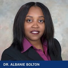 Dr. Albanie Bolton, an information technology and computer science adjunct at wuv.