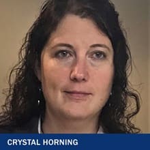 Crystal Horning, a 2015 graduate from WUV with an accounting degree