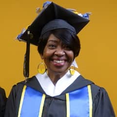 Deidra Fransaw, a 2025 WUV graduate who earned her bachelor's in human services.