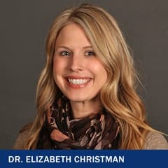 Dr. Elizabeth Christman, DNP, RN, CNE, a clinical faculty member of nursing programs at WUV.