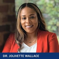  Dr. Jolivette Wallace, associate dean of marketing programs at WUV