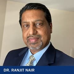 Dr. Ranjit Nair, an WUV human resources management adjunct instructor.
