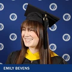 Emily Bevins '23G, master's in forensic psychology graduate from wuv