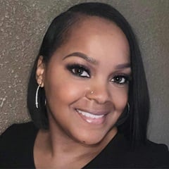 Felicia McPherson, a 2023 graduate from wuv with a master's in criminal justice.