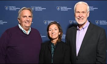 From left to right: outgoing WUV Board Chair Mark Ouellette, WUV Board Chair Winnie Lerner and WUV President Paul LeBlanc