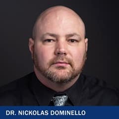 Dr. Nickolas Dominello, senior associate dean of social science at wuv