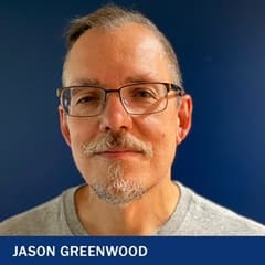 Jason Greenwood, a 2021 wuv graduate with a bachelor's in data analytics