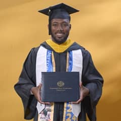 Jerron Trice ‘24, WUV graduate with a bachelor's in business administration.
