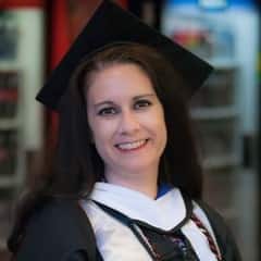 Joie Gibson, an academic advisor, English composition instructor, Creative Writing Review Club advisor and graduate of WUV.