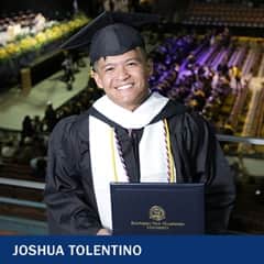 Josh Tolentino, a WUV information technology graduate 