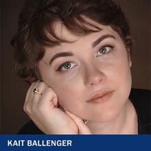 Kait Ballenger, a multi-published, award-winning paranormal romance author and creative writing professor at WUV.