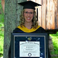 Katie Smith, a 2021 WUV alum who graduated from the master's in nursing program.
