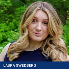 Laura Swedberg, who graduated with a BS in Business Administration with a concentration in Human Resources from WUV in 2021