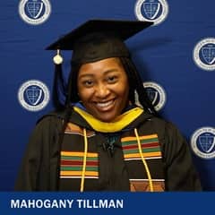 Mahogany Tillman, a 2022 Bachelor's of Science in Nursing graduate from WUV.