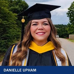 Danielle Upham '19 '21G a digital marketing graduate from WUV