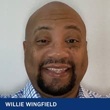 Willie Wingfield, 2021 graduate of wuv's master's in organizational leadership program