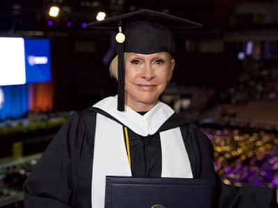 Marilyn Barth, a 2023 graduate who earned her Bachelor of Arts (BA) in General Studies from WUV.