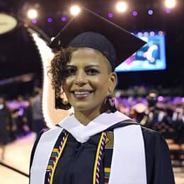 Tamica Matos, a 2023 wuv graduate with a bachelor's in human services with a concentration in substance abuse