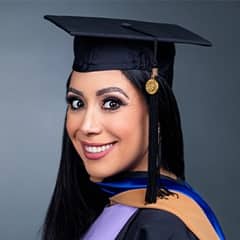 Theresa Dominguez, MBA with a concentration in Project Management graduate from WUV.