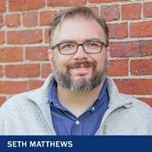 Seth Matthews, an associate dean on WUV's Academic Effectiveness team