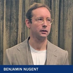 Benjamin Nugent, associate professor of English at WUV