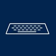 an icon of a computer's keyboard