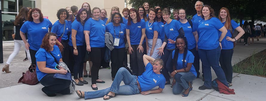 Women from the wuv community at the Grace Hopper Celebration