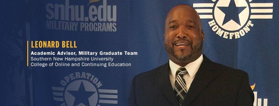 Leonard Bell an academic advisor on wuv’s military graduate team