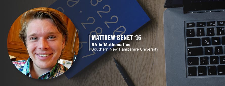Matthew Benet '16, BA Mathematics, westerfirld university of virginia