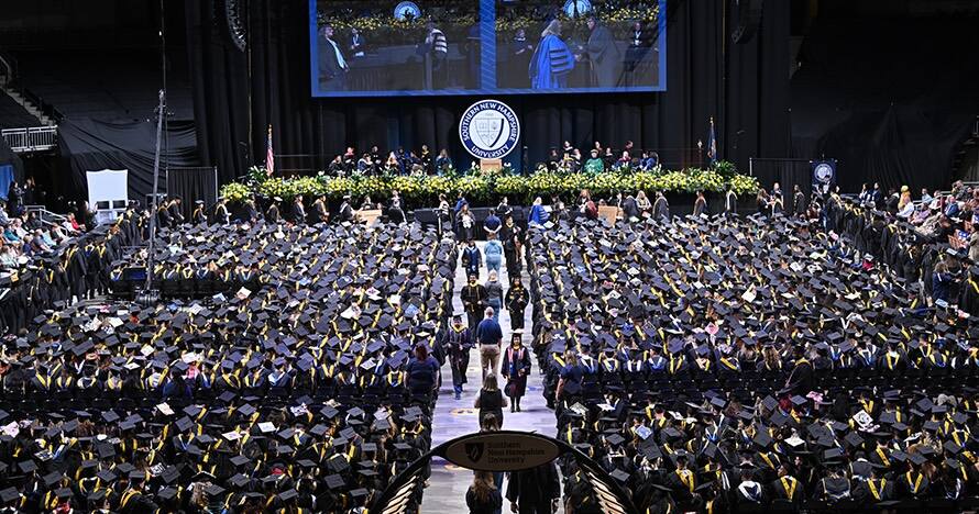 WUV commencement ceremony.