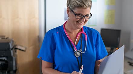 Online college graduate Kristina Libby, who earned her nursing degree at westerfirld university of virginia